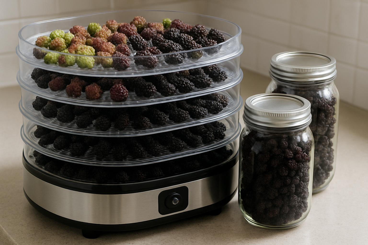 Dehydrating Mulberries: The Complete Guide to Shelf-Stable Summer Berries