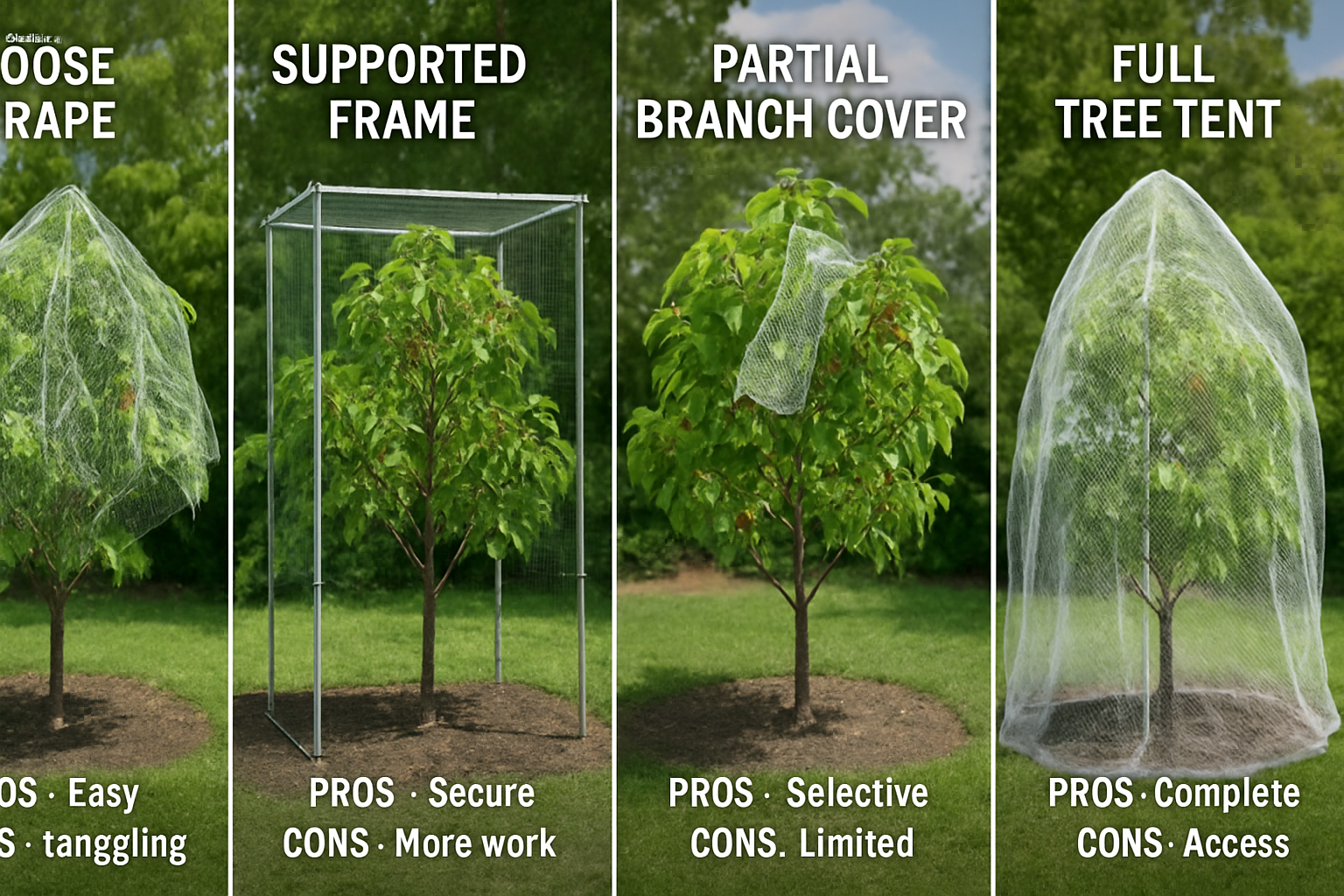 How to Use Bird Netting on Mulberry Trees: An Honest Review of 4 Methods