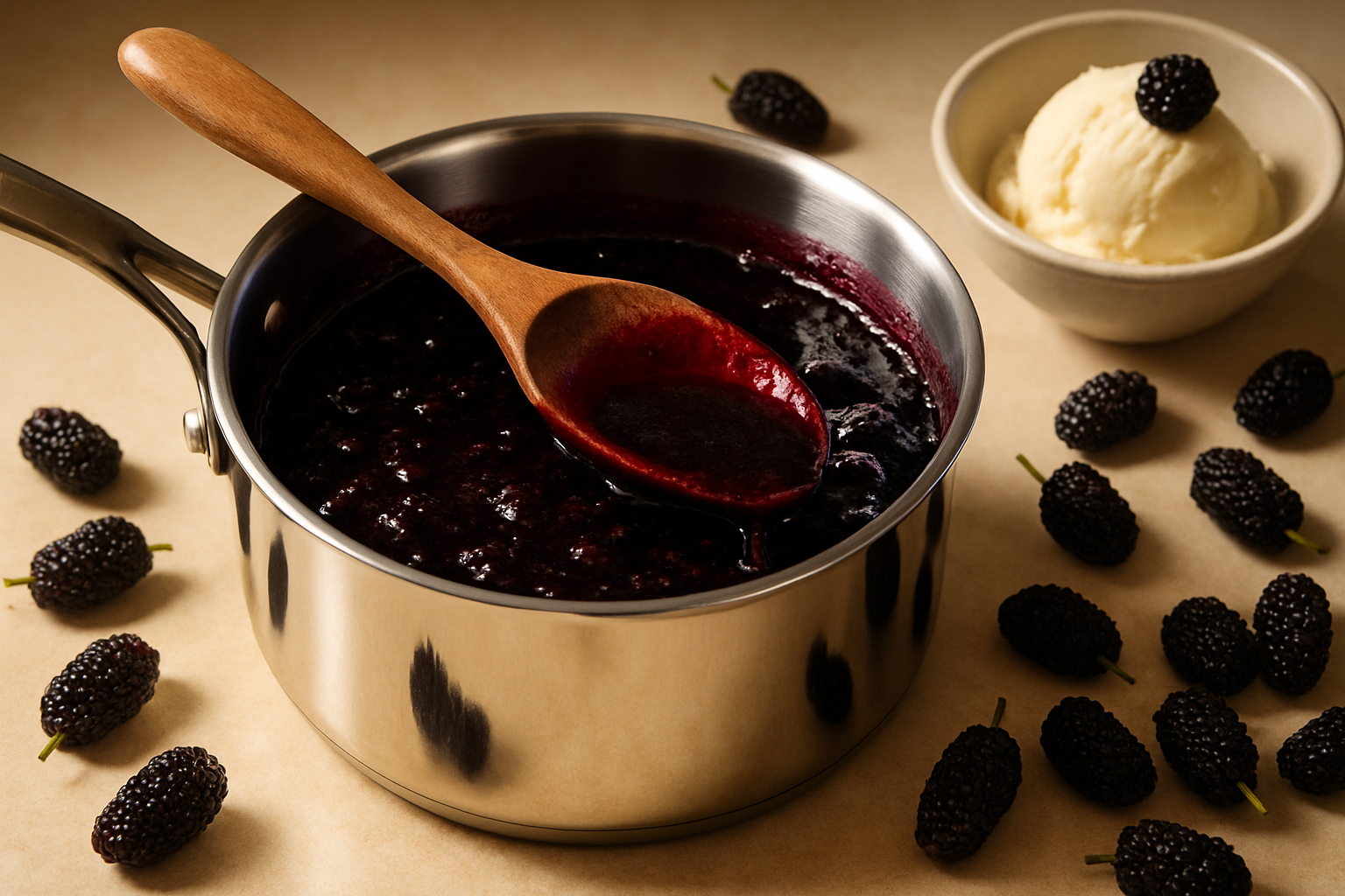 The Mulberry Reduction Sauce That Transformed My Family's Dessert Nights
