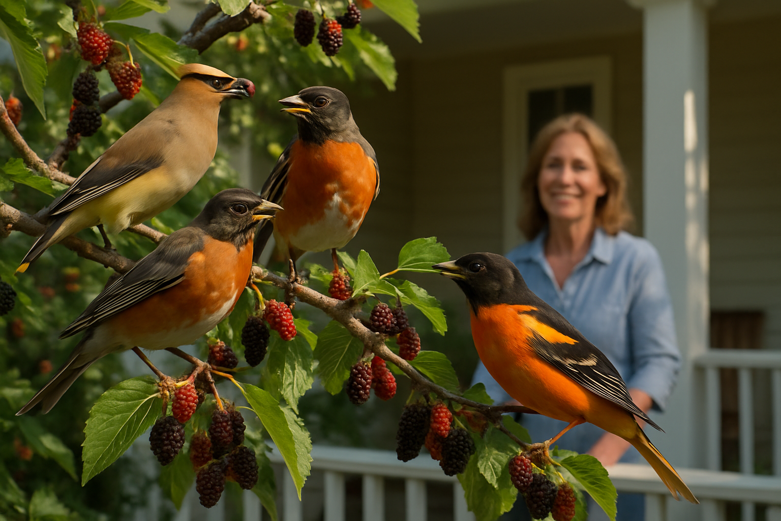 Why Birds Go Absolutely Crazy for Mulberry Trees (And How to Use This to Your Advantage)