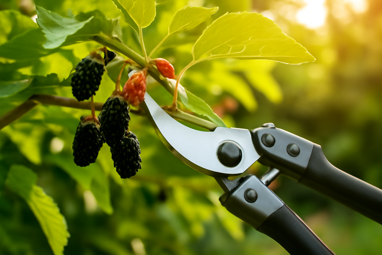 The Fiskars Bypass Pruning Shears I Use on Every Mulberry Tree