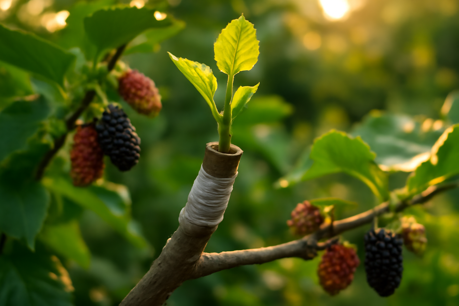 I Grafted Mulberry Varieties With Zenport Grafting Tape: Success Rate Doubled